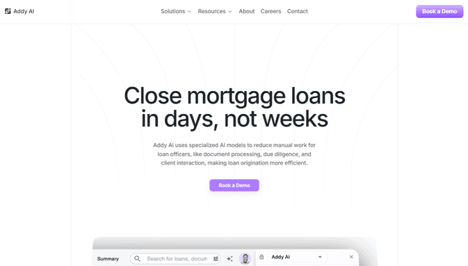 Addy AI - Mortgage Lending Supercharged with AI | B12