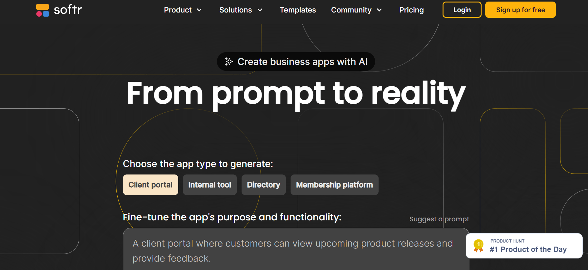 Softr - Create Powerful Business Apps with AI