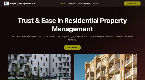 Property management company website