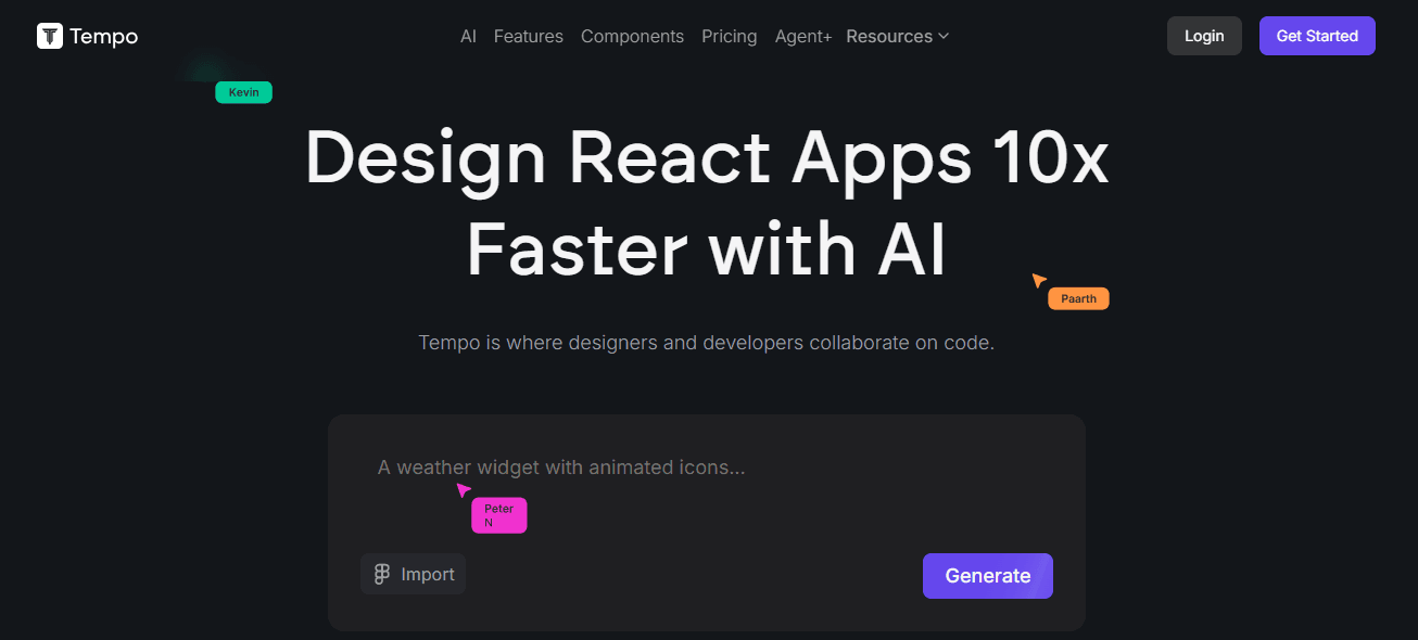 Tempo AI – AI-Powered Visual Editor for Building React Apps 10x Faster