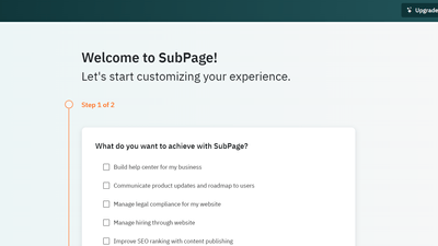 Subpage - All-in-one Website Builder 
