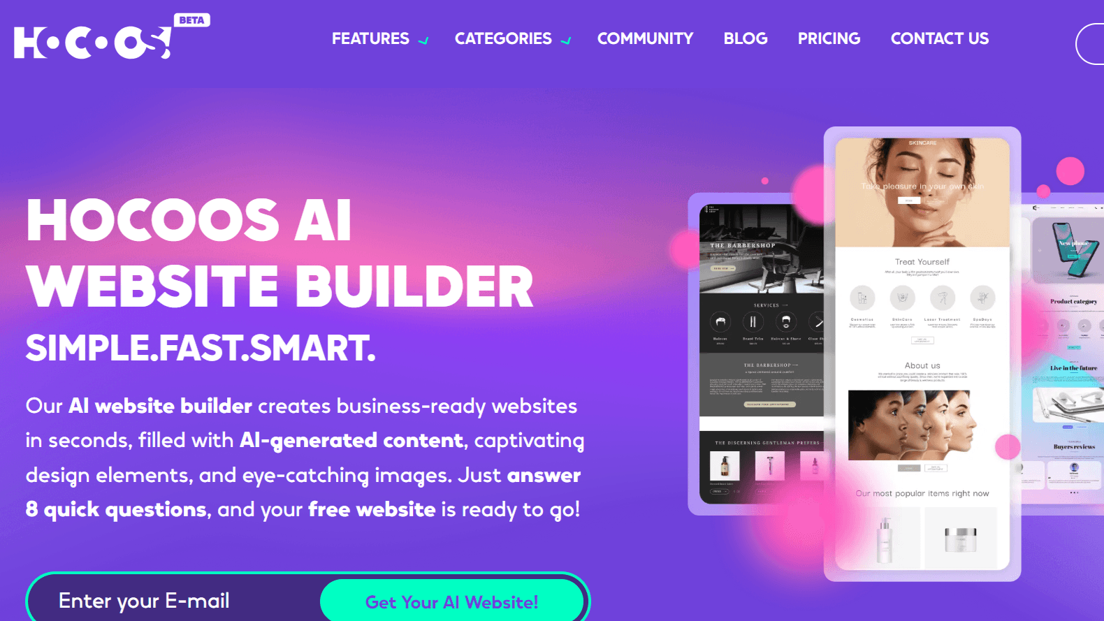 Hocoos - Simple and Smart Website Builder