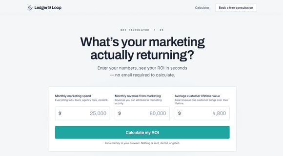 ROI calculator template