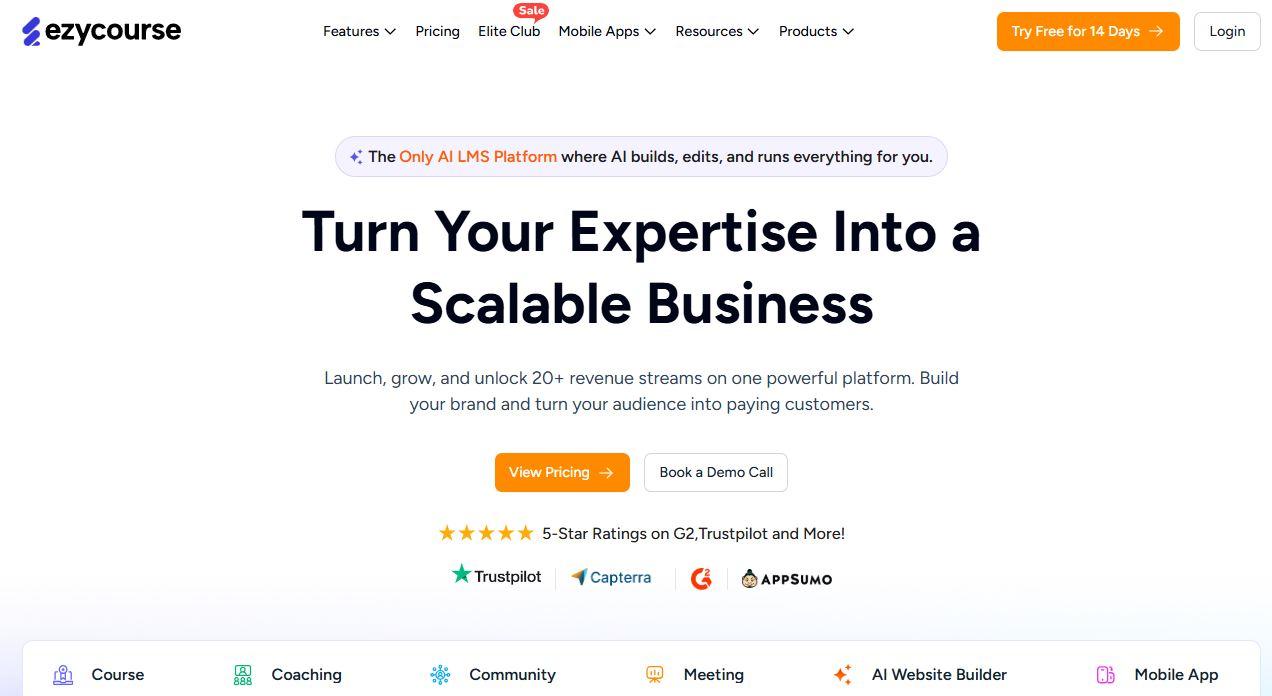 Ezycourse – Launch Courses and Monetize Your Skills With an AI-Powered LMS