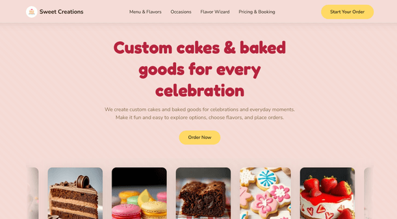 Bakery website