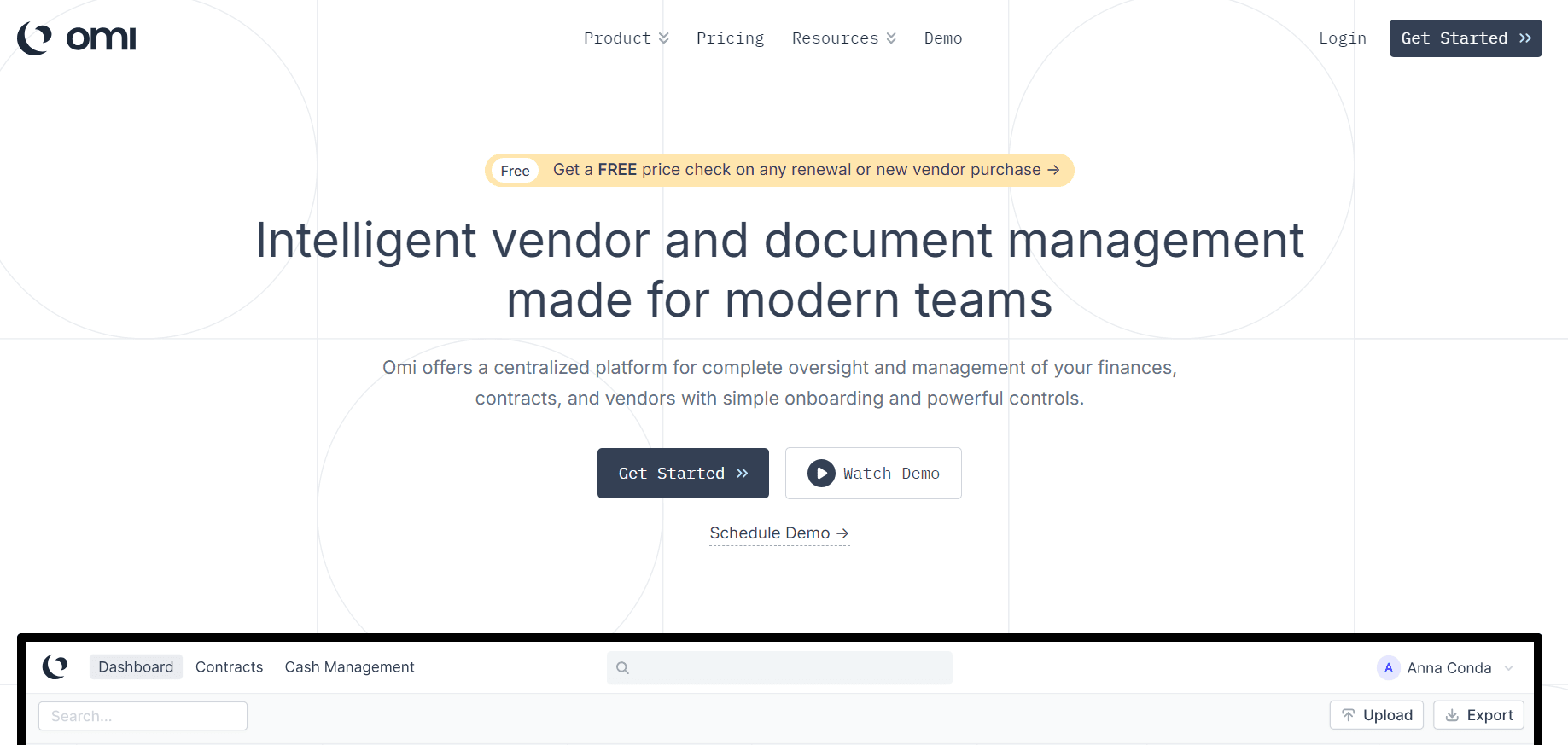 Omi - Vendor and Document Management Made Easy
