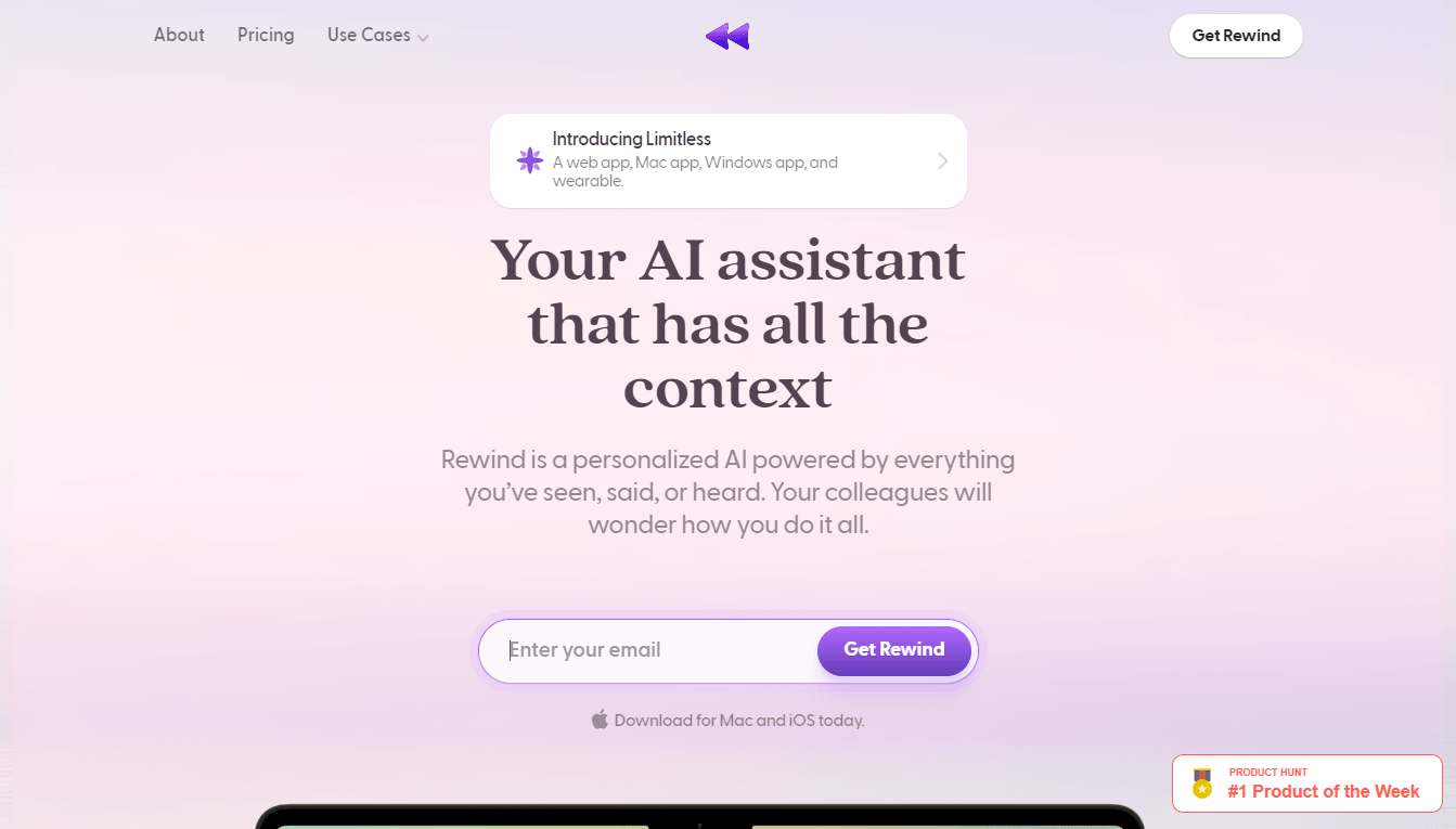 Rewind - The AI Assistant That Knows It All