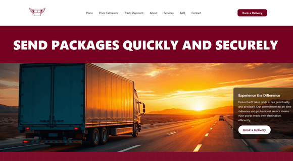 Courier service website