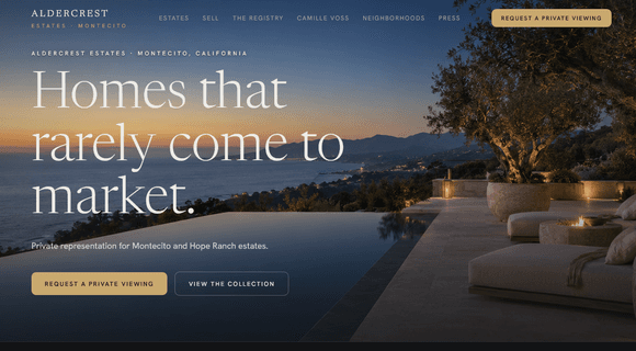 Luxury real estate website template