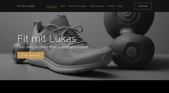 Website für Personal Trainer