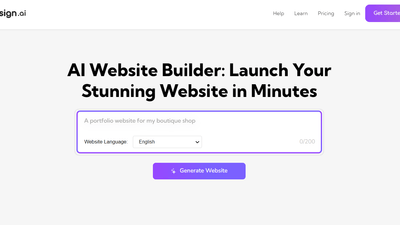 CodeDesign AI Website Builder - Generate & Host a Site in Minutes