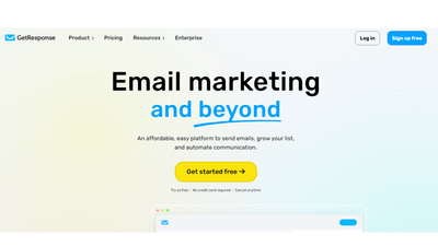 GetResponse - AI-Powered Solution for Email and Websites