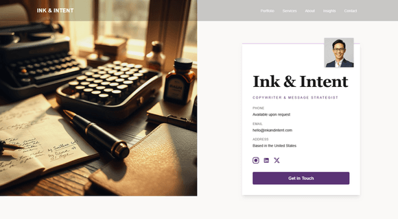 Copywriter portfolio