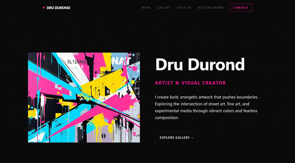Artist portfolio