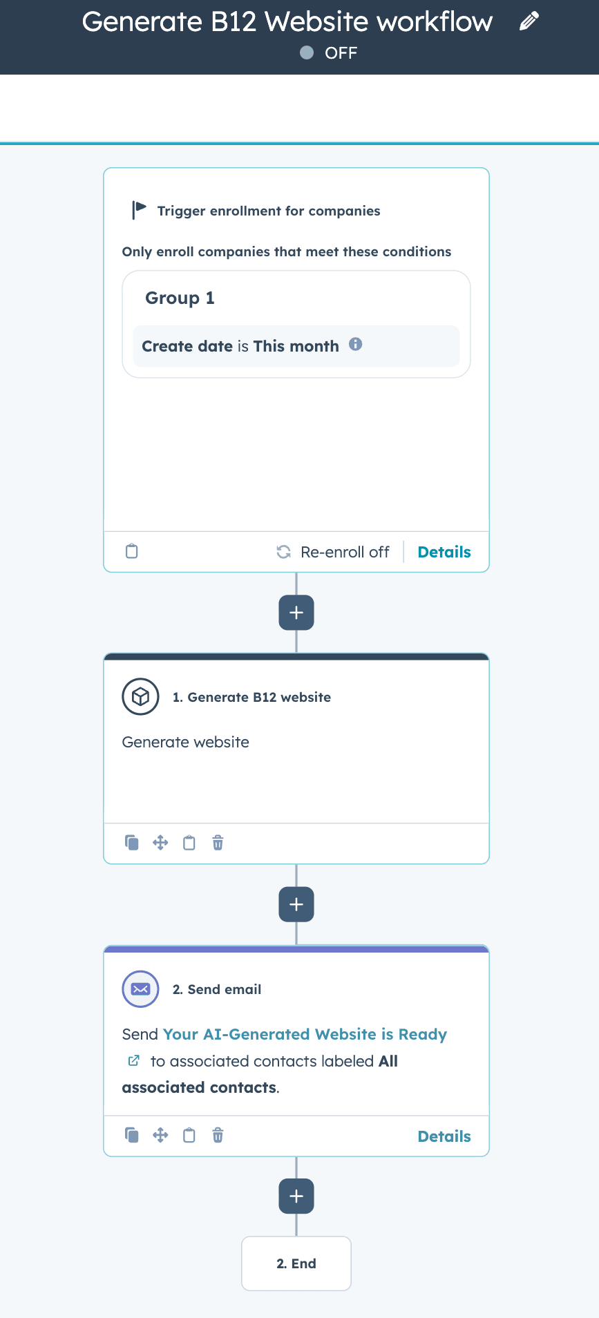 Generate B12 Website