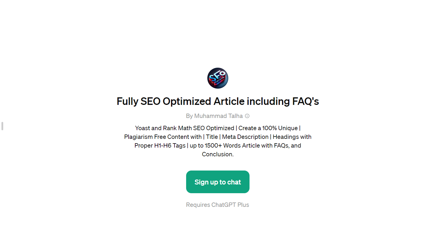 Fully SEO Optimized Article Including FAQ’s - Rank Your Content Higher