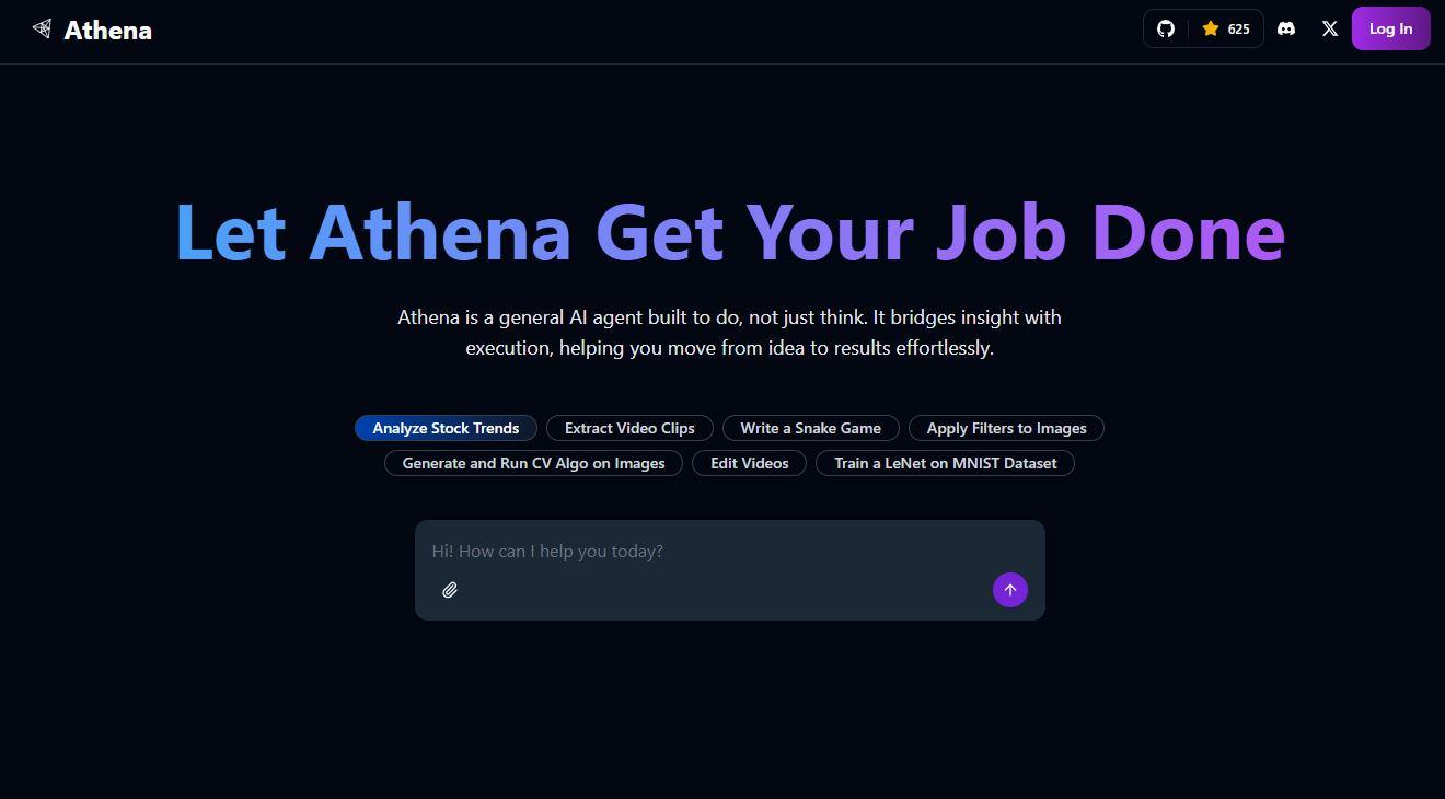 Athena - Agentic AI Assistant That Builds, Runs, and Ships for You 