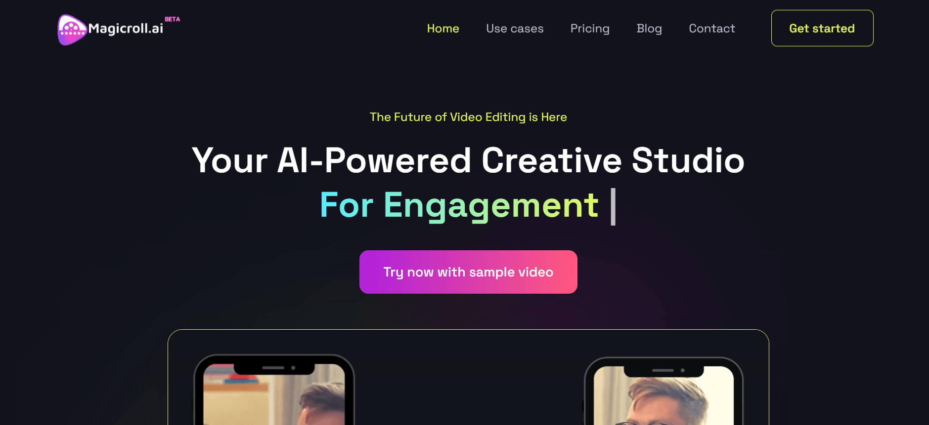 MagicRoll.ai - Raw Footage to Remarkable Videos in One Click