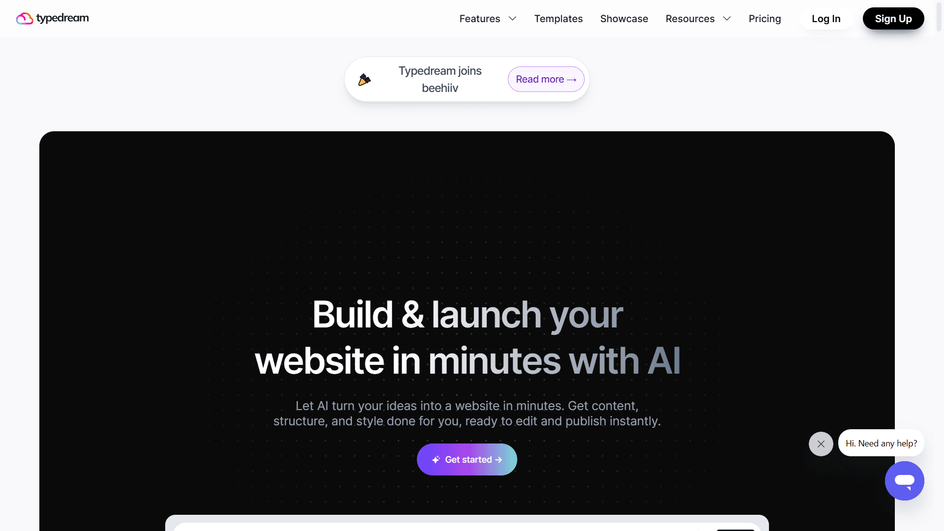Typedream - AI-Powered Website Builder