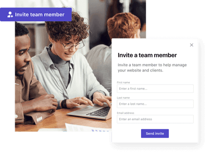 Add team members in seconds