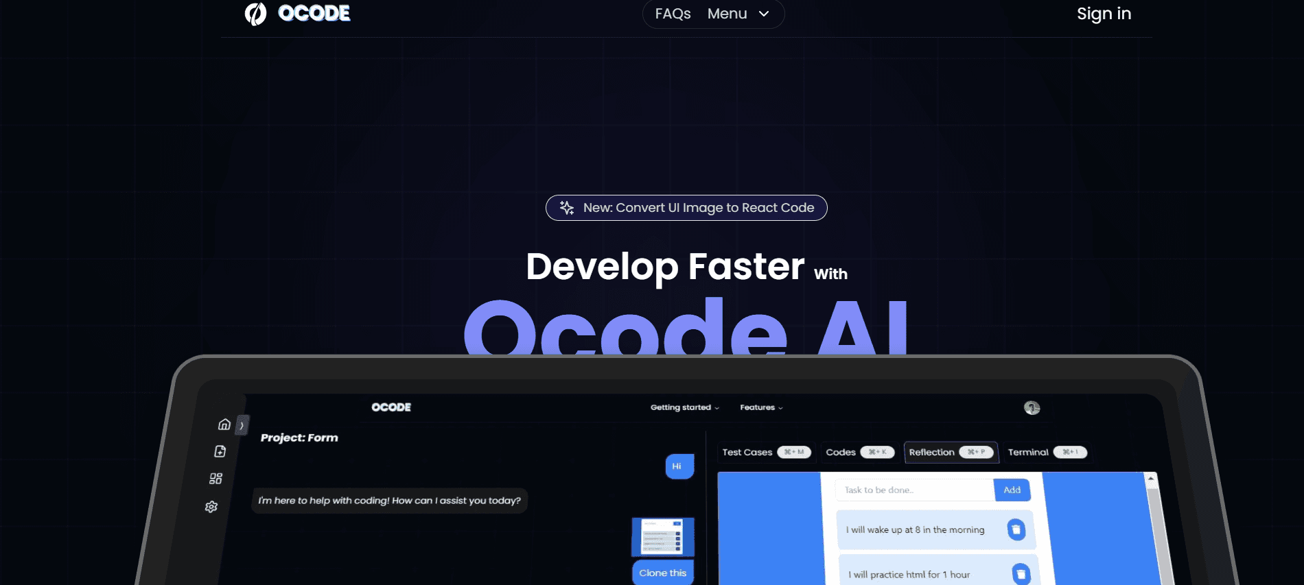 Ocode AI - Generate Code from Images