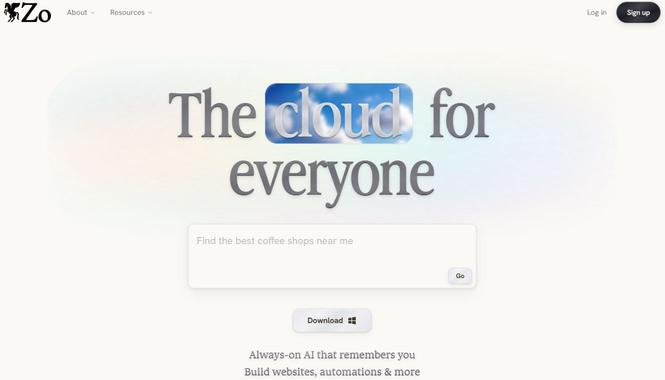 Zoe Computer Zo Computer - Build Apps, Store Files, and Run Automations on a ...