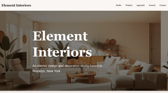Interior design studio portfolio