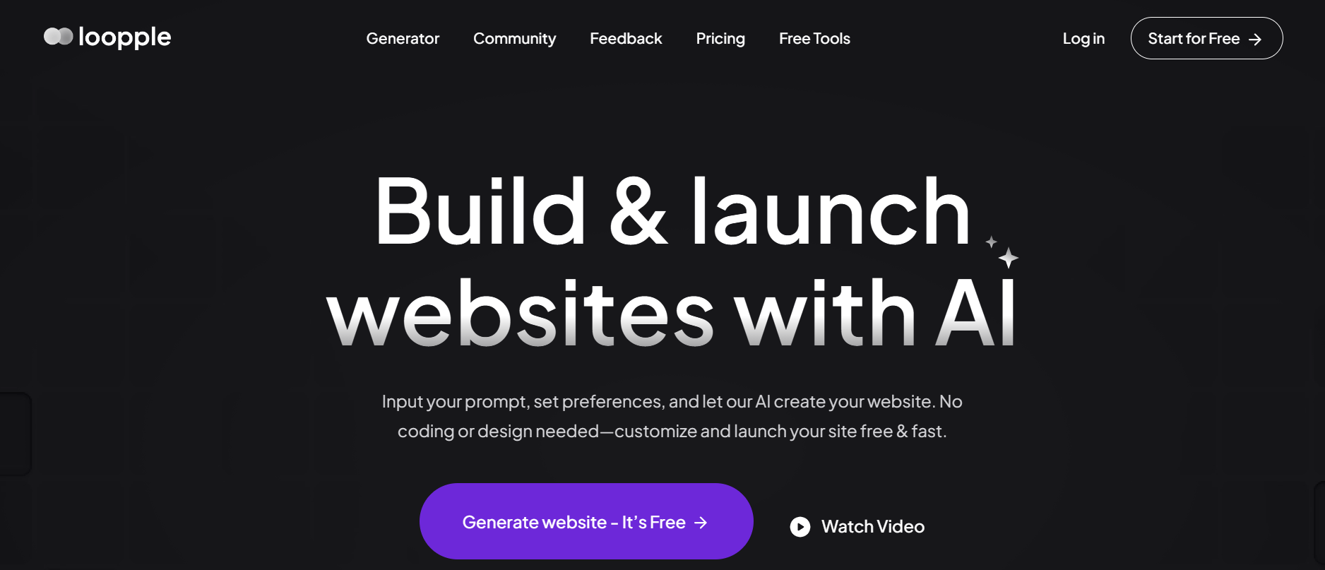 Loopple - Free AI Website Builder