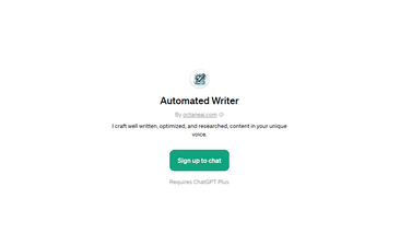 Automated Writer - Generate Written Content in Your Own Voice | B12